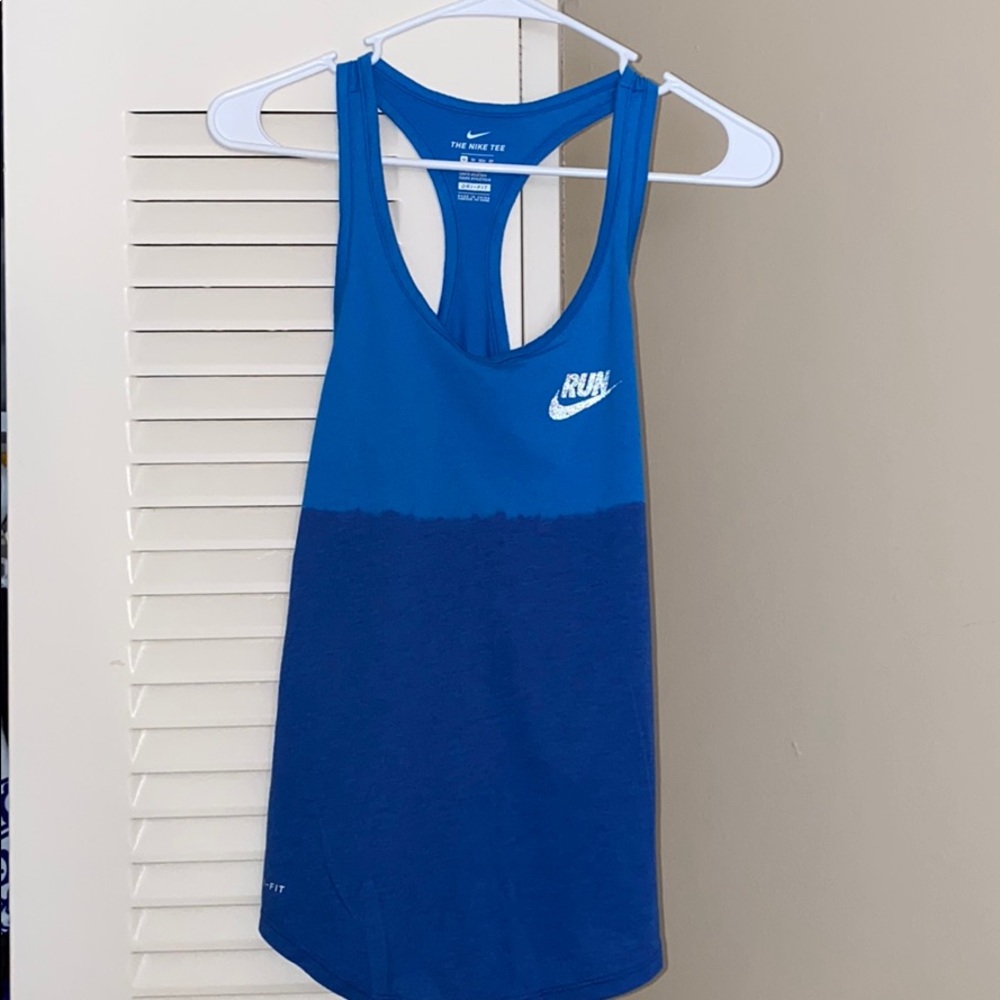 BLUE OMBRÉ NIKE TANK TOP 💙